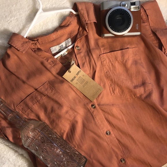 Thread & Supply Collared Button-Up Shirt Dress - Picture 1 of 8